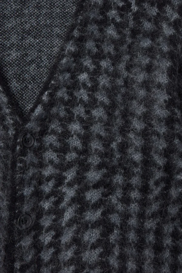 COS HOUNDSTOOTH MOHAIR-BLEND CARDIGAN BLACK / HOUNDSTOOTH Shop