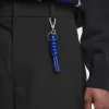 COS KNOTTED LEATHER KEYRING COBALT BLUE Store