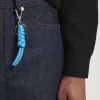 COS KNOTTED LEATHER KEYRING BLUE Store