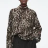 COS -PRINT MOHAIR-BLEND SWEATER LEOPARD Store