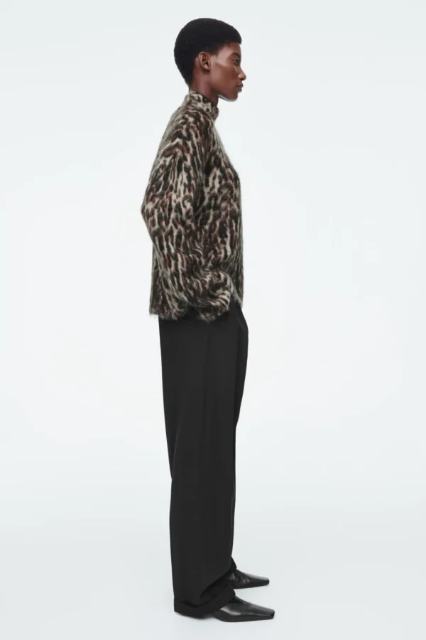 COS -PRINT MOHAIR-BLEND SWEATER LEOPARD Store