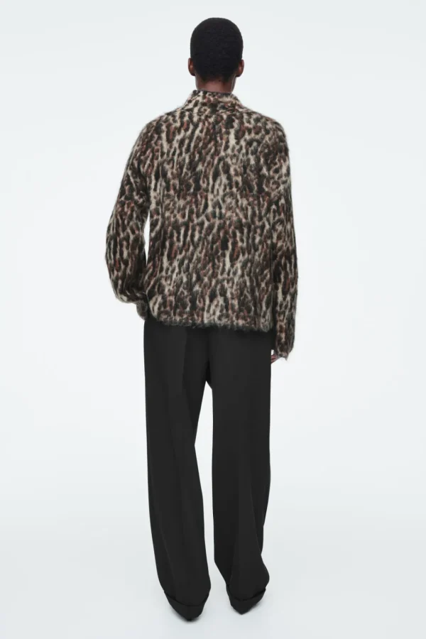 COS -PRINT MOHAIR-BLEND SWEATER LEOPARD Store