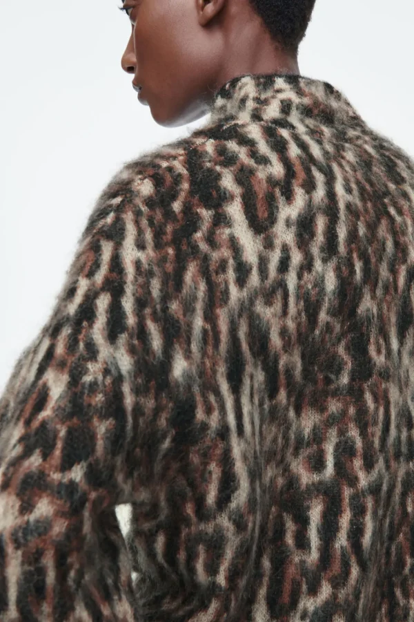 COS -PRINT MOHAIR-BLEND SWEATER LEOPARD Store