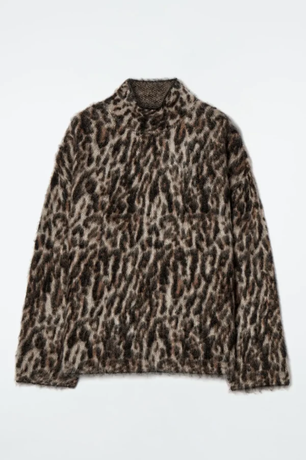 COS -PRINT MOHAIR-BLEND SWEATER LEOPARD Store