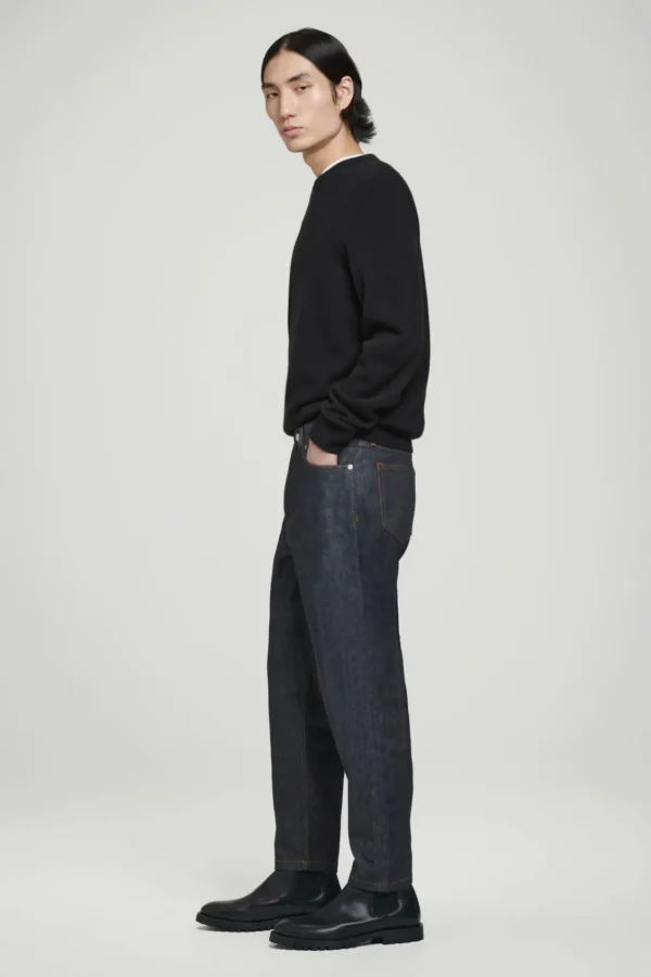 COS MARGIN RAW SELVEDGE TAPERED JEANS INDIGO Best