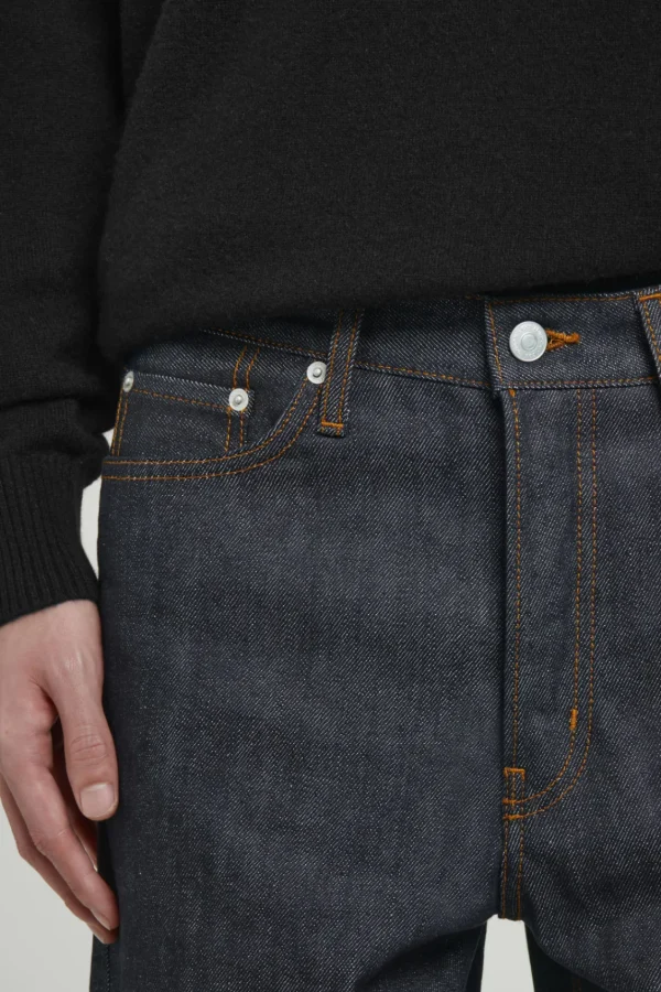 COS MARGIN RAW SELVEDGE TAPERED JEANS INDIGO Best