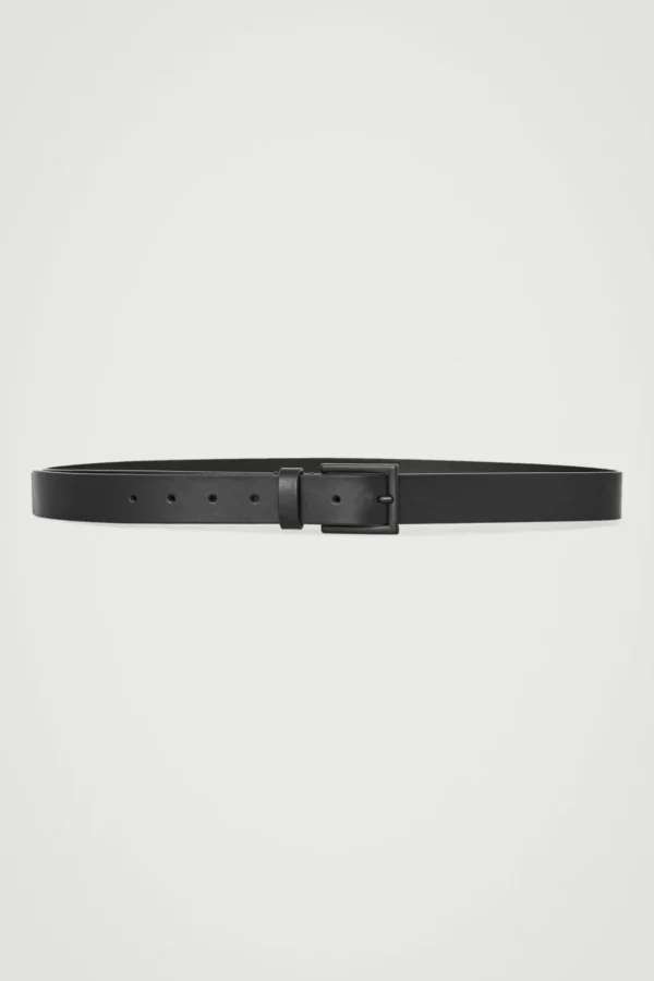 COS MATTE LEATHER BELT BLACK Online