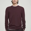 COS MERINO WOOL CREW-NECK SWEATER BURGUNDY Best