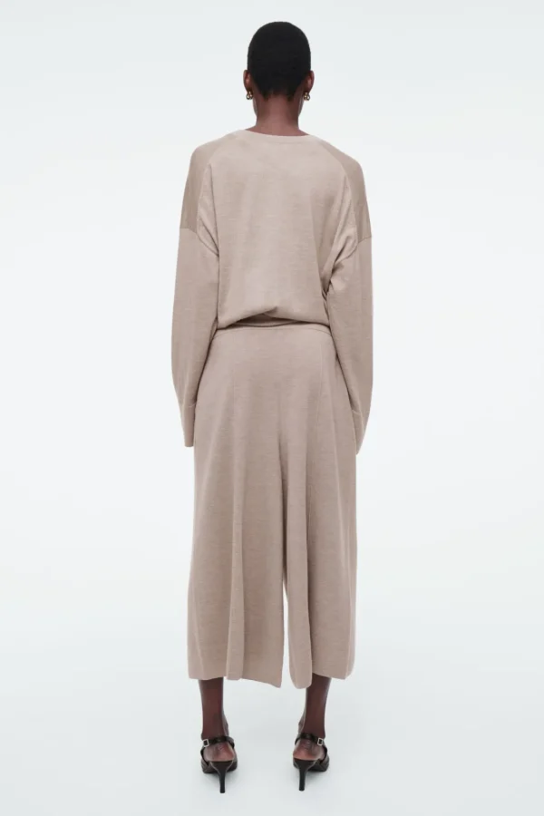 COS MERINO WOOL CULOTTES BEIGE Online