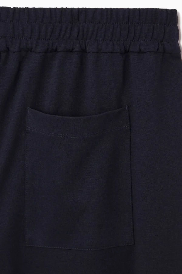 COS MILANO-KNIT CULOTTES NAVY BLUE Cheap