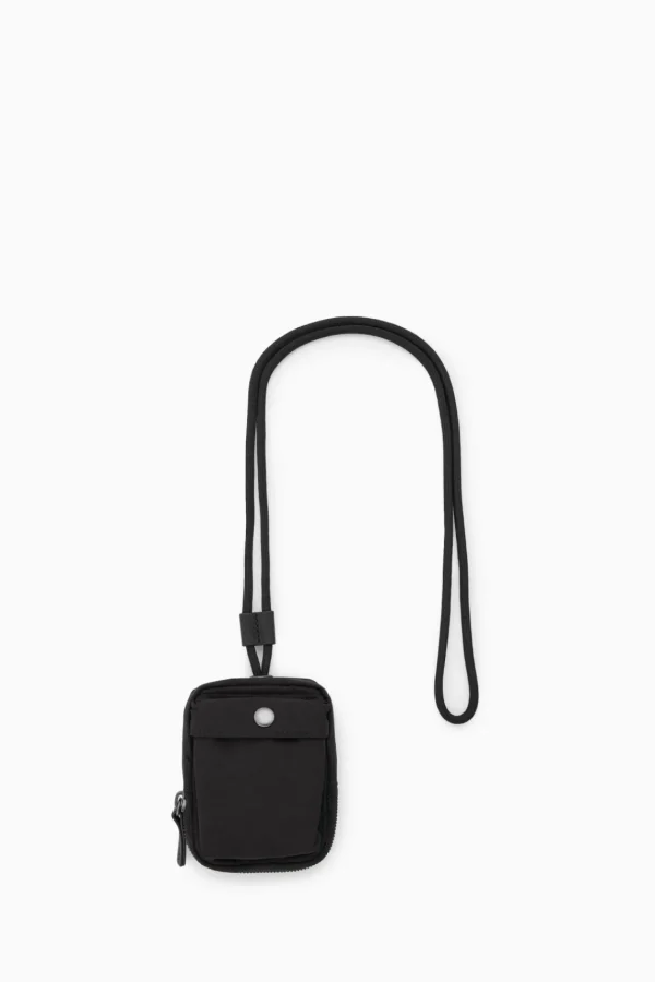 COS MINI CROSSBODY POUCH - NYLON BLACK Discount