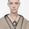 COS MOLTEN PENDANT NECKLACE BLACK Best Sale