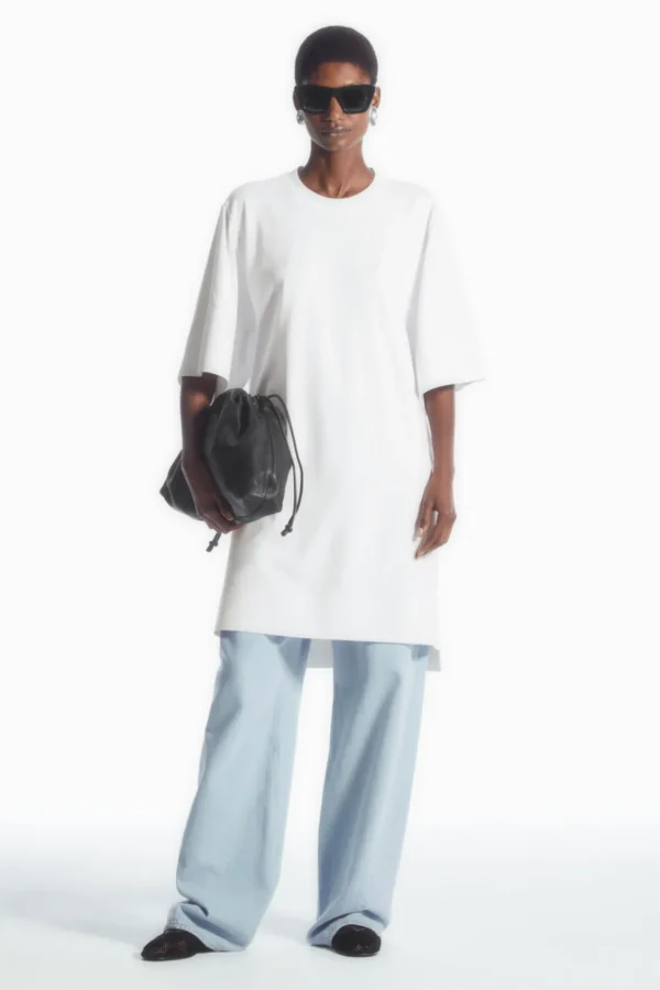 COS OVERSIZED BOXY T-SHIRT WHITE Discount