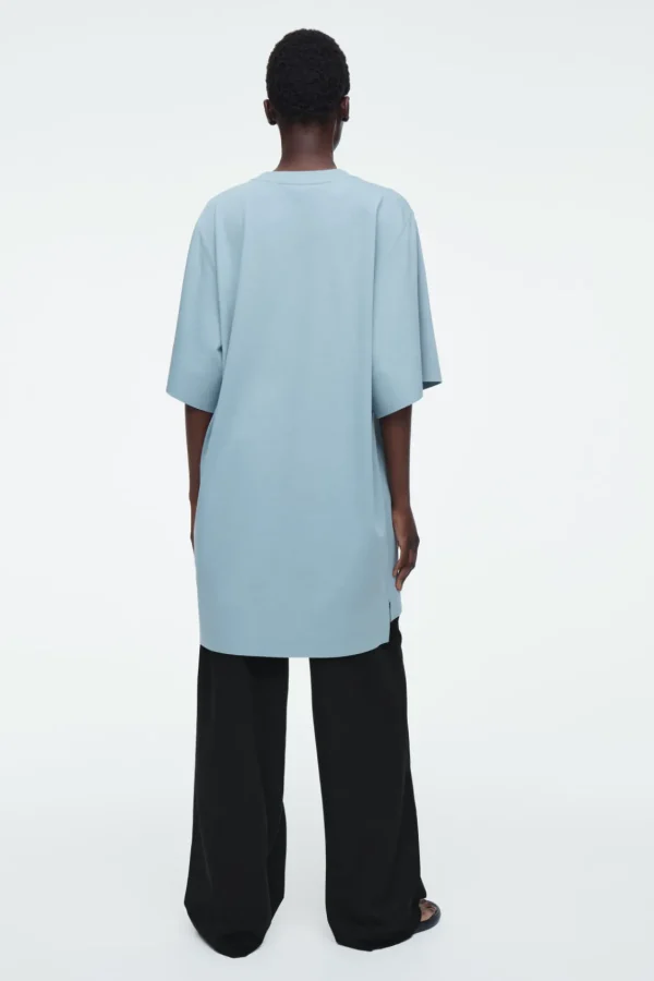 COS OVERSIZED BOXY T-SHIRT LIGHT BLUE Sale