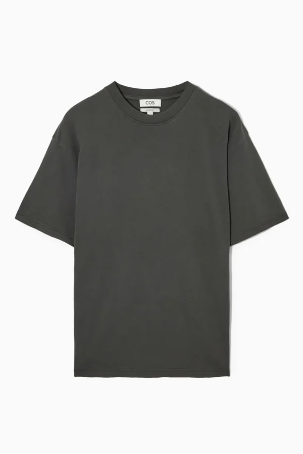 COS OVERSIZED COTTON T-SHIRT WASHED GRAY Sale