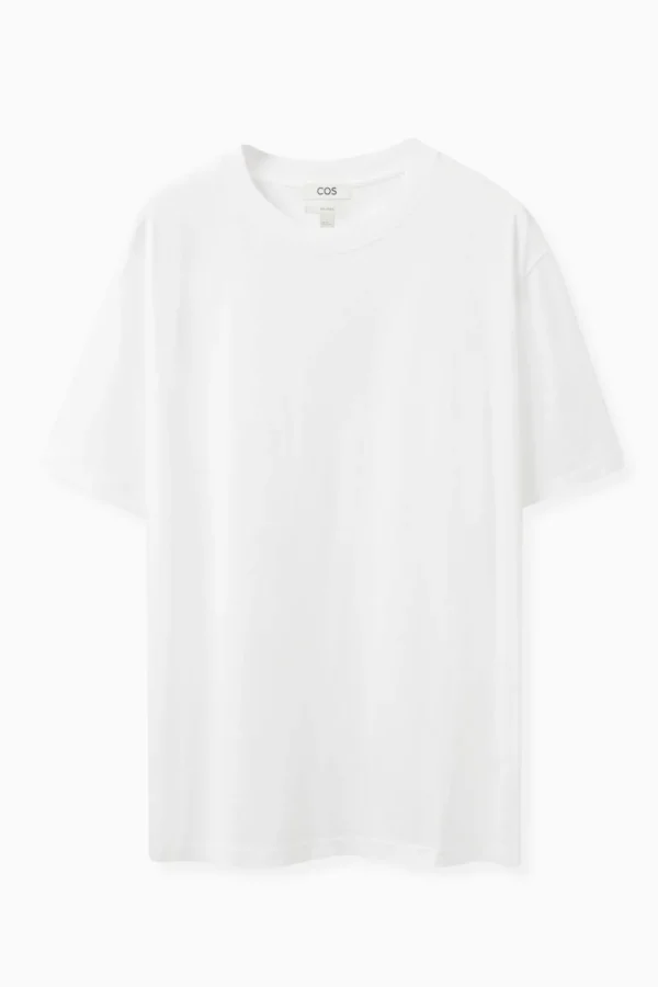 COS OVERSIZED COTTON T-SHIRT white Best