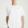 COS OVERSIZED COTTON T-SHIRT WHITE Flash Sale