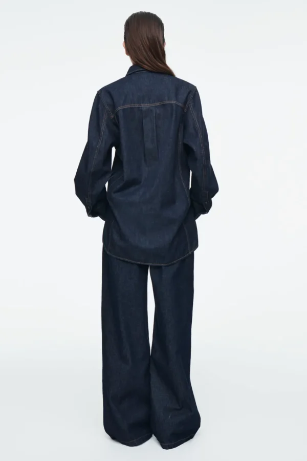 COS OVERSIZED DENIM SHIRT INDIGO Shop