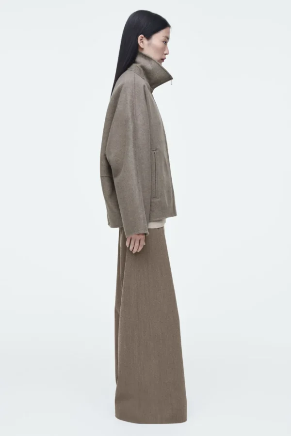 COS OVERSIZED DOUBLE-FACED WOOL JACKET MOLE Online