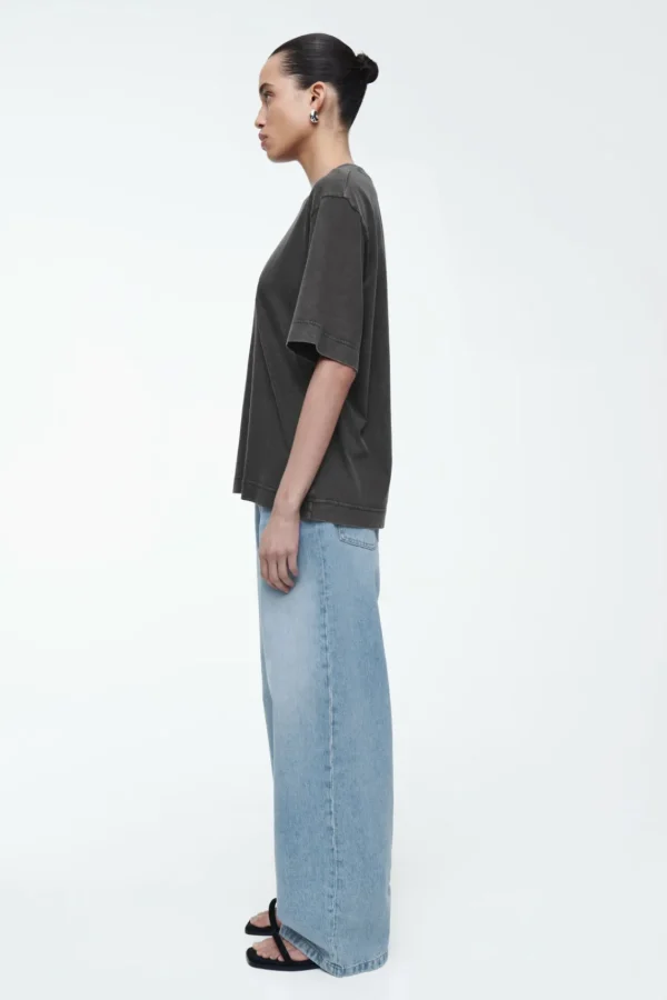 COS OVERSIZED FADED T-SHIRT BLACK Best