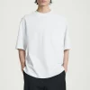 COS OVERSIZED HEAVYWEIGHT COTTON T-SHIRT WHITE Store