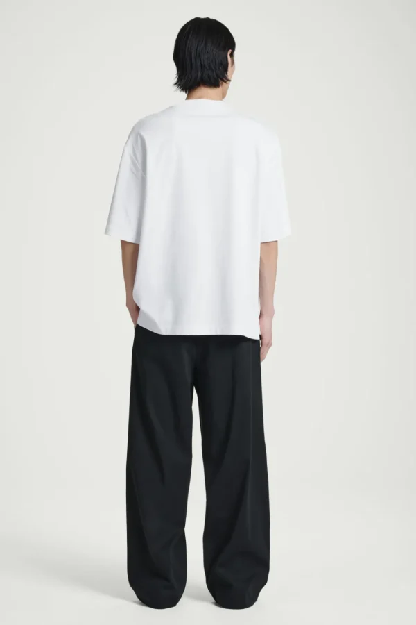 COS OVERSIZED HEAVYWEIGHT COTTON T-SHIRT WHITE Store