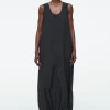 COS OVERSIZED PARACHUTE MAXI DRESS BLACK Cheap