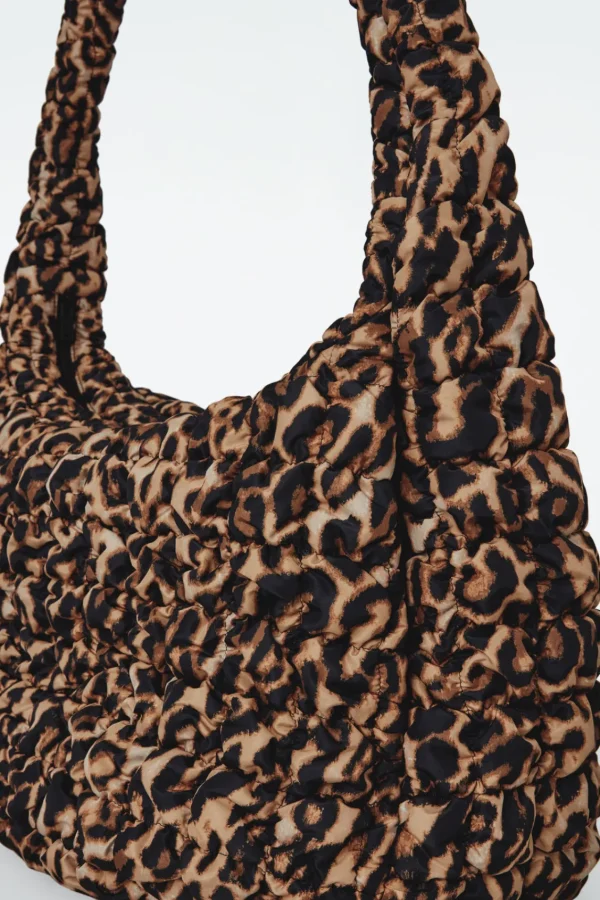 COS OVERSIZED QUILTED CROSSBODY LEOPARD Outlet