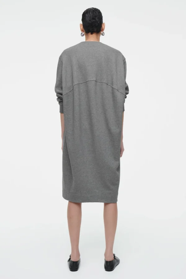 COS OVERSIZED SWEATSHIRT MIDI DRESS GRAY MÉLANGE Online