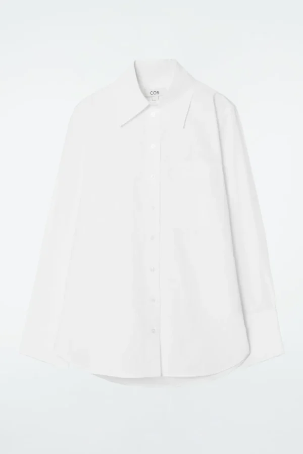 COS OVERSIZED TAILORED SHIRT WHITE Cheap