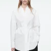 COS OVERSIZED TIE-WAIST SHIRT WHITE Online