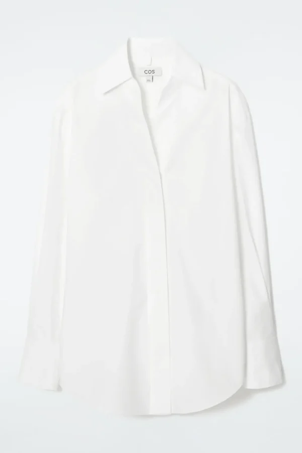 COS OVERSIZED TIE-WAIST SHIRT WHITE Online