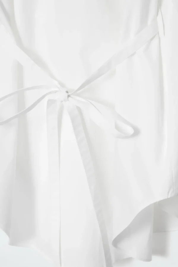 COS OVERSIZED TIE-WAIST SHIRT WHITE Online