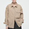 COS OVERSIZED WORKWEAR OVERSHIRT KHAKI Fashion