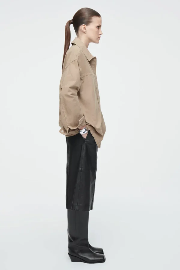 COS OVERSIZED WORKWEAR OVERSHIRT KHAKI Fashion