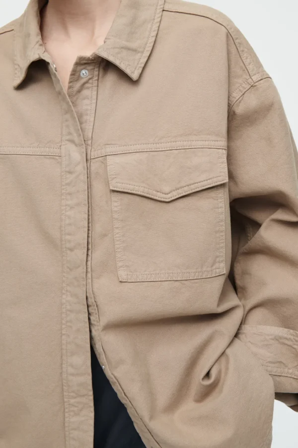 COS OVERSIZED WORKWEAR OVERSHIRT KHAKI Fashion