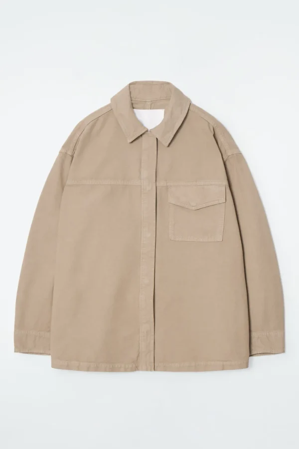 COS OVERSIZED WORKWEAR OVERSHIRT KHAKI Fashion