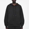 COS OVRESIZED JERSEY HOODIE BLACK Discount