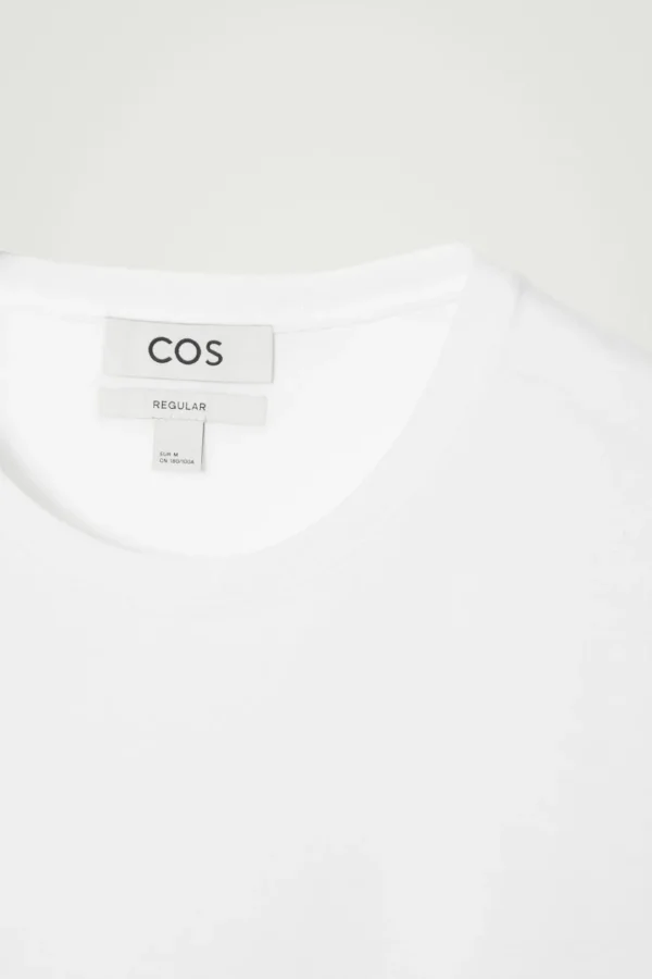 COS 3-PACK REGULAR COTTON T-SHIRTS white Clearance