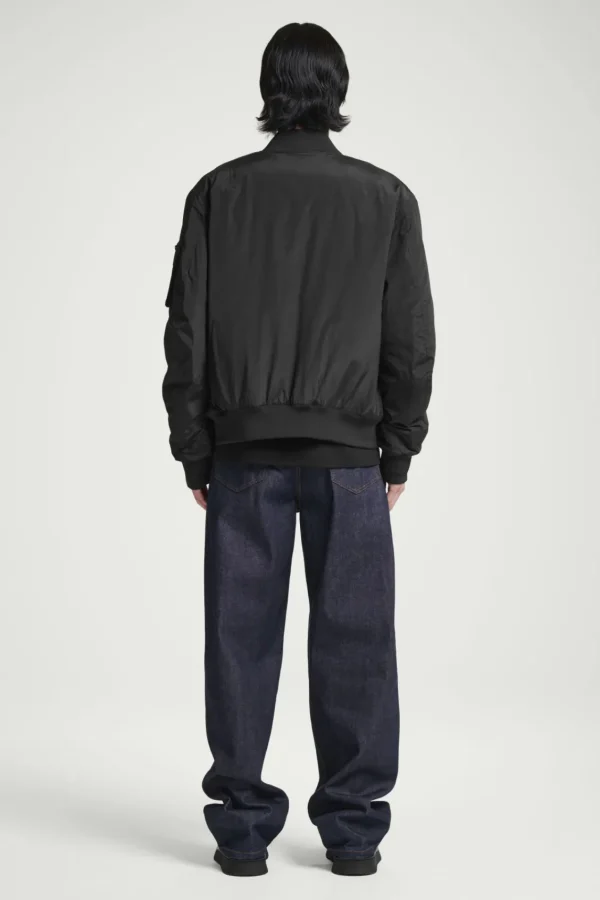 COS PADDED BOMBER JACKET BLACK Clearance