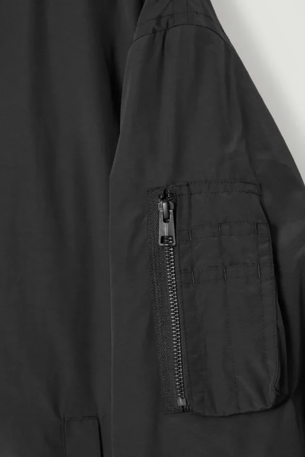 COS PADDED BOMBER JACKET BLACK Clearance