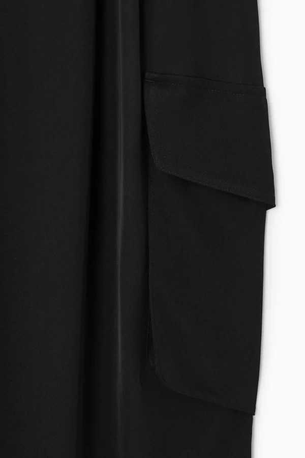 COS PAPERBAG UTILITY PANTS BLACK Fashion