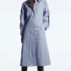 COS PINSTRIPED SHIRT DRESS BLUE / STRIPED Sale