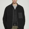 COS POLAR FLEECE LINER JACKET BLACK New