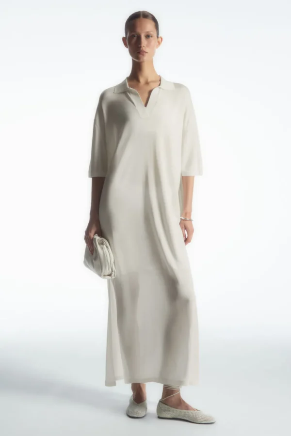 COS POLO MAXI DRESS WHITE Shop