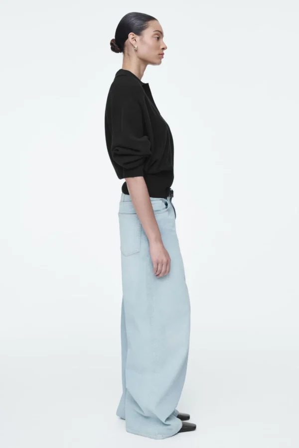 COS POOL WIDE-LEG JEANS LIGHT BLUE Best Sale