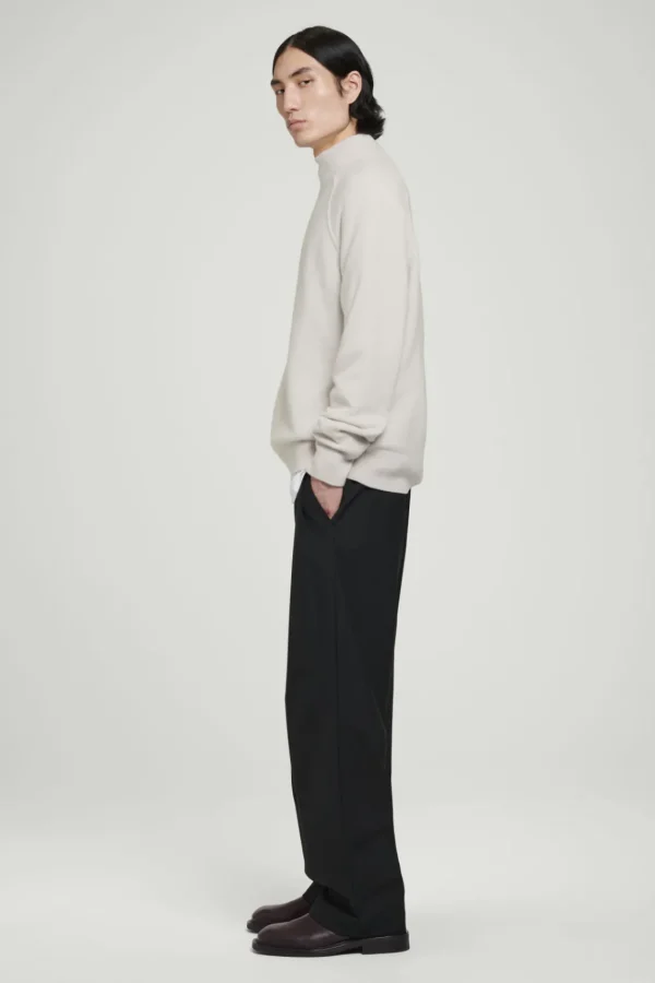 COS PURE CASHMERE FUNNEL-NECK SWEATER IVORY Shop