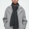 COS PURE CASHMERE SCARF DARK GRAY Sale