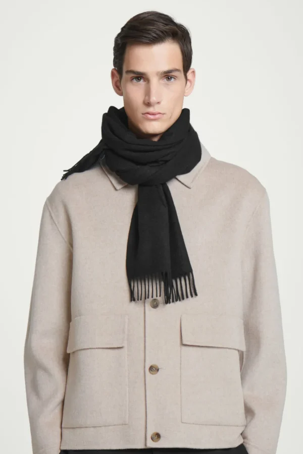 COS PURE CASHMERE SCARF BLACK Shop