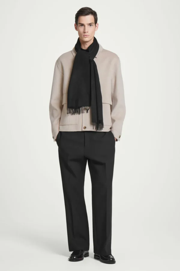 COS PURE CASHMERE SCARF BLACK Shop